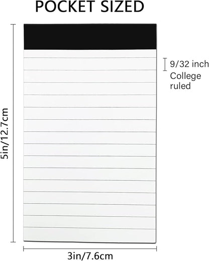 Nichela 20 Pack Small Notepad, 3 x 5 Inch Ultra Quality Note Pads, Server Lined - Image 2