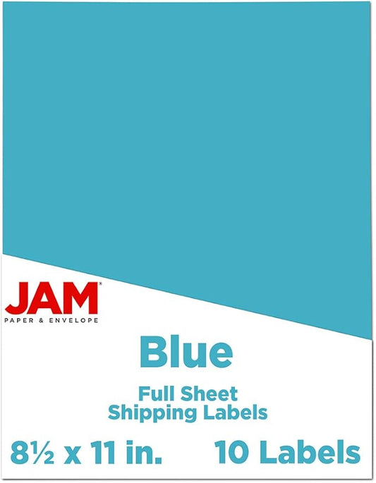 JAM PAPER Full Sheet Shipping Labels by JAMPaper