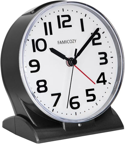 FAMICOZY Automatically Backlighted Alarm Clock, Silent No Ticking by FAMICOZY