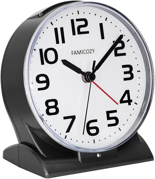 FAMICOZY Automatically Backlighted Alarm Clock, Silent No Ticking by FAMICOZY