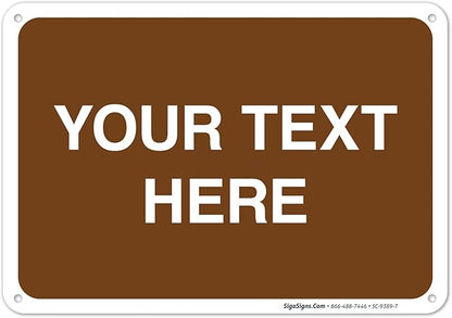 Custom Sign, Personalized Metal Signs, Customize by SigoSigns