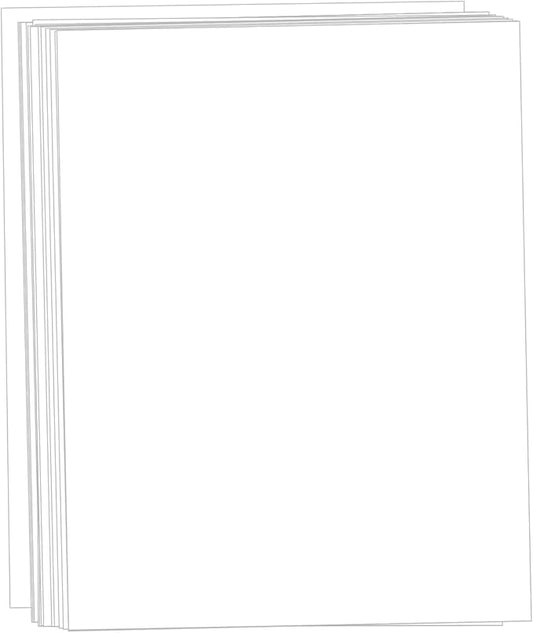 White Cardstock 8.5x11, Creebe 50 Sheets 65lb Card Stock Printer Paper 8.5 x 11 by Unknown
