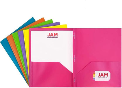 JAM PAPER Plastic Color POP Folders by JAMPaper