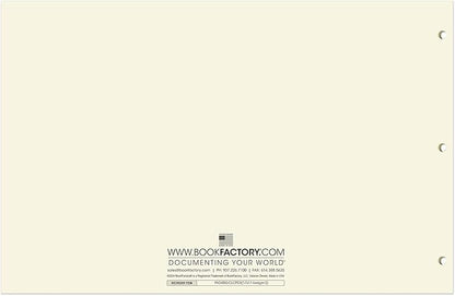 BookFactory Ledger Pad/Large 2 Column Accounting Ledger Columnar Pads - Image 3