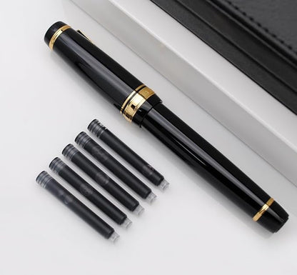 xixixiaozhu Metal Big Fountain Pen, Medium Nib 0.7mm, Includes Ink Converter & - Image 9