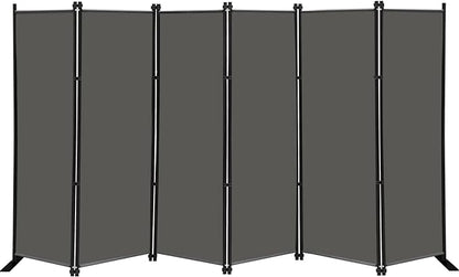 MAYOLIAH 6 Panel Folding Privacy Screen 9ft Wide, 6ft Tall Partition Room by MayoliahHome