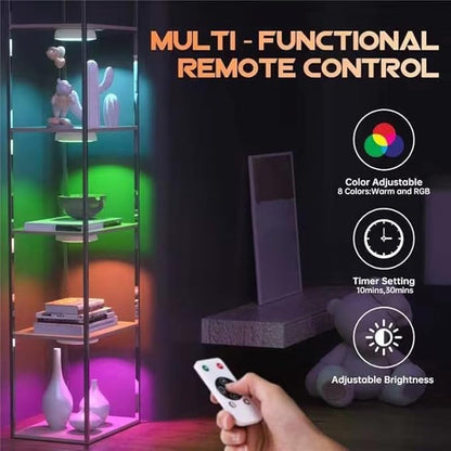 Motion Sensor Step Lights, 8 Colors Changeable RGB LED Closet Lights, USB - Image 5