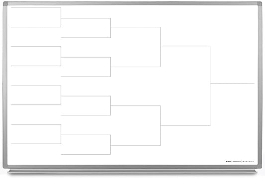 12 Team Bracket Whiteboard 48" x 36" by CreativeSafetySupply