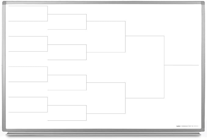 12 Team Bracket Whiteboard 60" x 40" by CreativeSafetySupply
