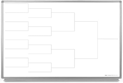 12 Team Bracket Whiteboard 36" x 24" by CreativeSafetySupply