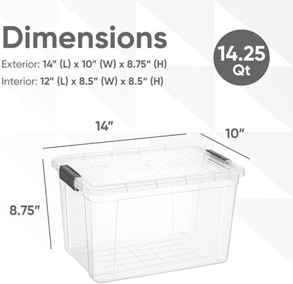 Superio Clear Storage Boxes - Image 3