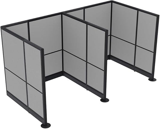2 Person Workstation Wall Partition | Powered Cubicle Workstations | Privacy by SKUTCHIDesignsInc