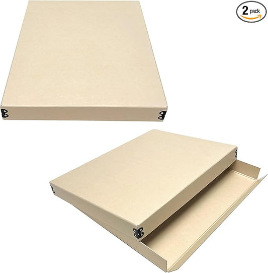 Lineco Museum Archival Storage Box, 11.75x15.25x1.5 in. Drop Front Design. by Lineco