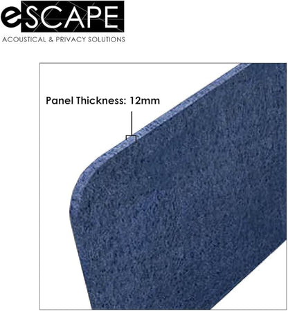 Escape 12" Freestanding Desk Divider | Eco-Friendly Acoustic Privacy Screen | - Image 6