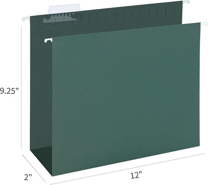 HERKKA Extra Capacity Hanging File Folders, 30 Pack Reinforced Hang Folders - Image 2
