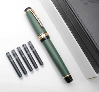 xixixiaozhu Metal Big Fountain Pen Set Medium Nib 0.7mm, Includes Ink Refill - Image 7