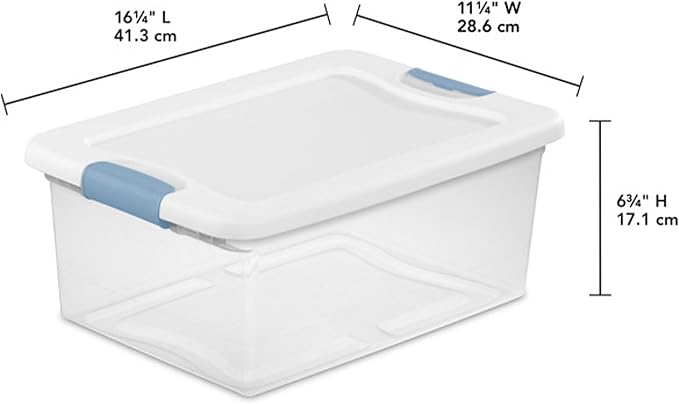 Sterilite 36-Pack Latching Box, Under Bed Storage Bins - Image 2