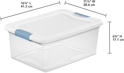 Sterilite 24-Pack Latching Box, Under Bed Storage Bins - Image 2