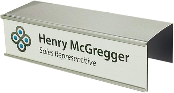 Over the Cube The Original Quality Aluminum, Changeable Cubicle Nameplate Holder - Image 2