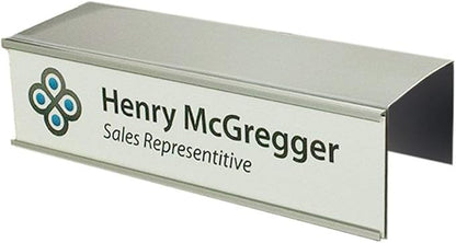 Over the Cube The Original Quality Aluminum, Changeable Cubicle Nameplate Holder - Image 2