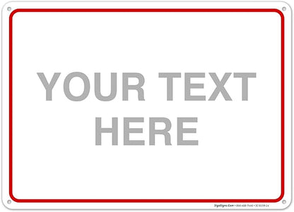 Custom Sign, Personalized Metal Signs, Customize by SigoSigns