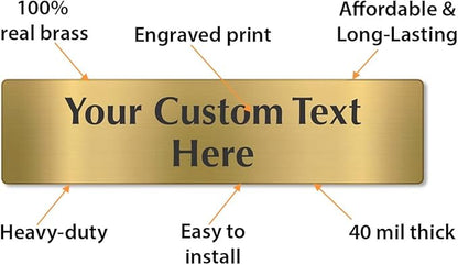 SmartSign Custom Brass Sign - Image 4