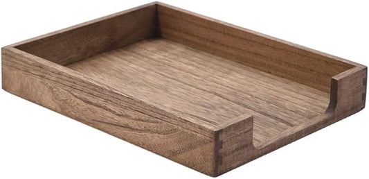 Kirigen Wood Letter-Size Tray Single-Tier- Wooden Tones Collection Front-Load by KIRIGEN