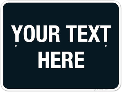 Personalized Custom Black Background Customize by SigoSigns