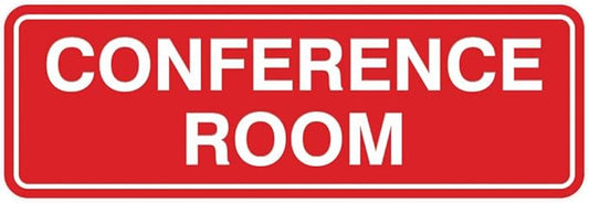 Standard Conference Room Sign -Red by All+Quality