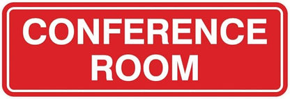 Standard Conference Room Sign -Red by All+Quality