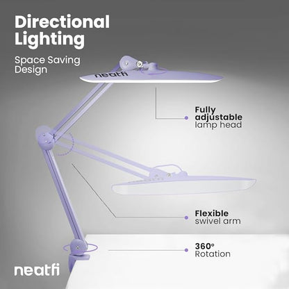Neatfi XL 2, 200 Lumens LED Task Lamp, 4 Level Brightness, 3 Light Modes - Image 5