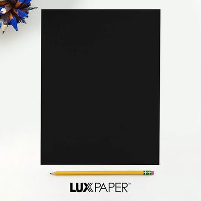 LUXPaper 8.5" x 11" Cardstock | Letter Size | Midnight Black | 100lb. Cover | - Image 8