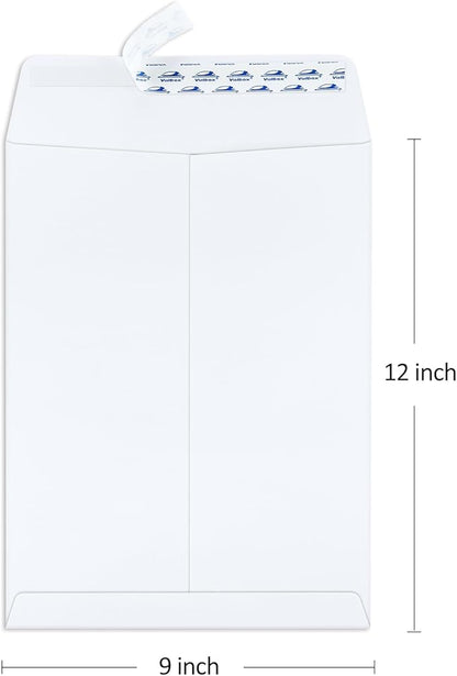 ValBox 9x12 Self Seal Catalog Envelopes 250 Packs White Envelopes - Image 2