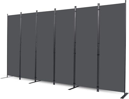 CHOSENM Room Divider, 6 Panel Folding Privacy Screens by CHOSENM