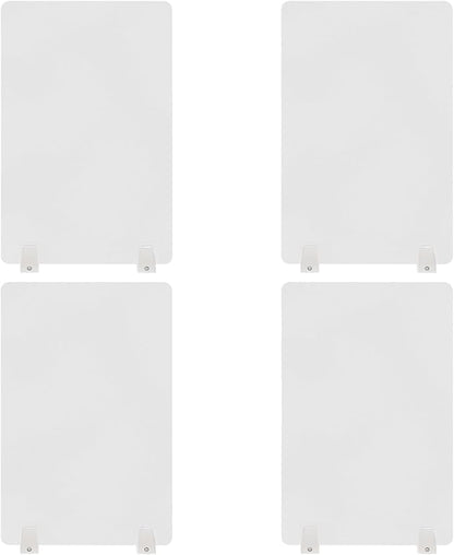 4PCS Desk Dividers Office Partitions, Privacy Desk Panel Protective, Acrylic - Image 3
