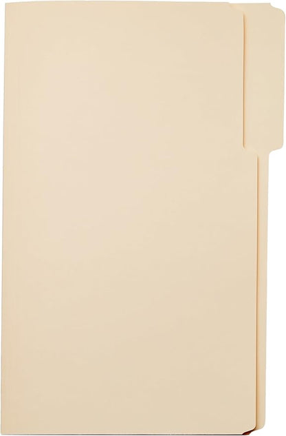 Amazon Basics Sturdy Manila File Folders, 1/3 Tabs in Assorted Positions - Image 6