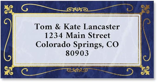 Colorful Images Imperial Foil Border Metallic Return Address Mailing Labels by ColorfulImages