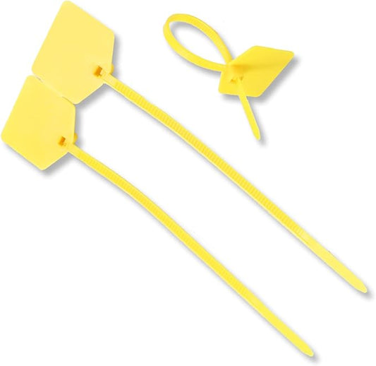 Waterproof Shipping Tags, Nylon Writable Marker Ties Luggage Identification Tags by 6COM