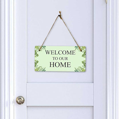 Signs ByLITA Greenery Wreath Personalized Hanging Wall or Door Sign | Custom - Image 6