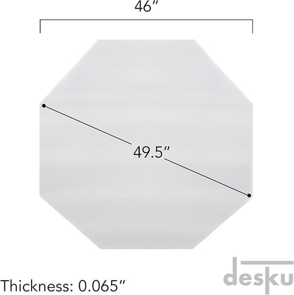 DESKU - Octagon Gaming Chair Mat, Computer and Office Chair Mat - Image 2