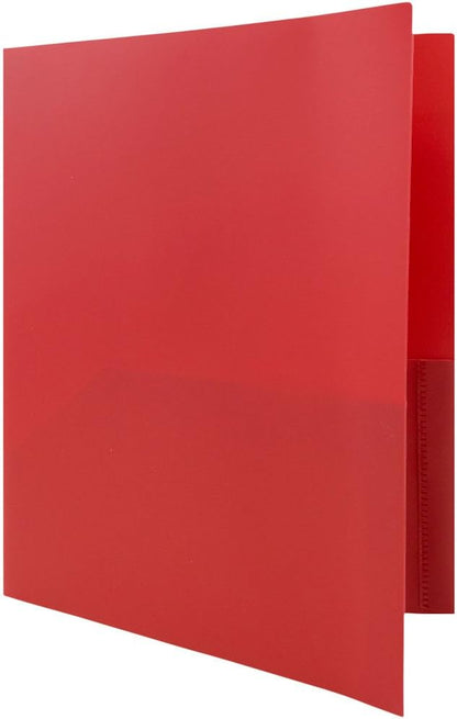 JAM PAPER Plastic Color POP Folders - Image 4