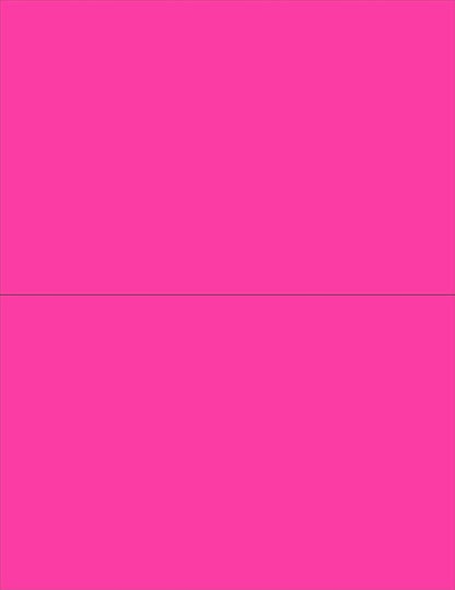 NextDayLabels - 8-1/2 x 11 Neon Color High Light Fluorescent Labels by NextDayLabels