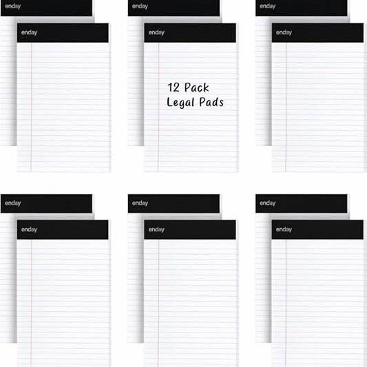 Emraw White Jr. Perforated Edge Legal Ruled Universal 50 Sheets Letter Writing by ENDAY