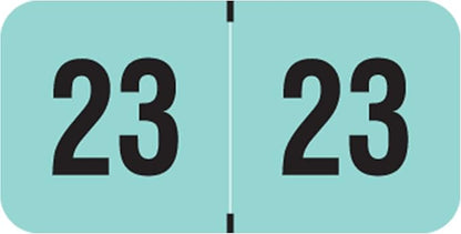 2023 Year Stickers, Doctor Stuff 2023 Chart Stickers, Aqua/Black Colored by DoctorStuff