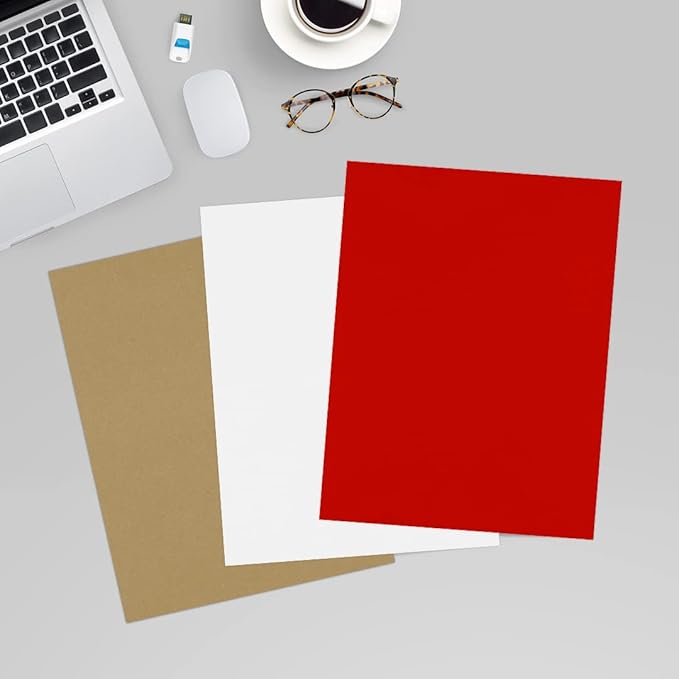 LUXPaper 8.5" x 11" Paper | Letter Size | Holiday Red | 60lb. Text | 500 Qty - Image 6