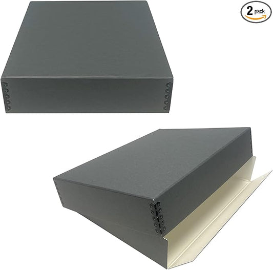 Lineco Museum Archival Storage Box, 11.75x15.25x3 in. Drop Front Design. by Lineco