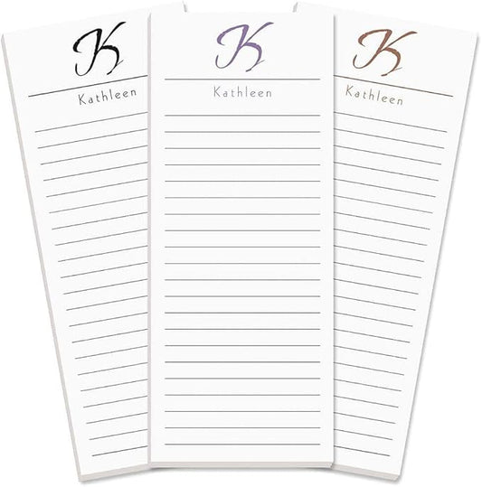 Current Personalized Name & Initial Notepad Set – Set of 3, 30-Sheet Pads by Current