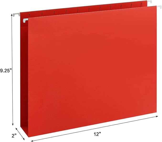 HERKKA Extra Capacity Hanging File Folders, 60 Pack Reinforced Letter Size - Image 2