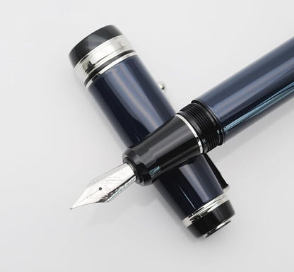 xixixiaozhu Metal Big Fountain Pen Set Medium Nib 0.7mm, Includes Ink Refill - Image 3