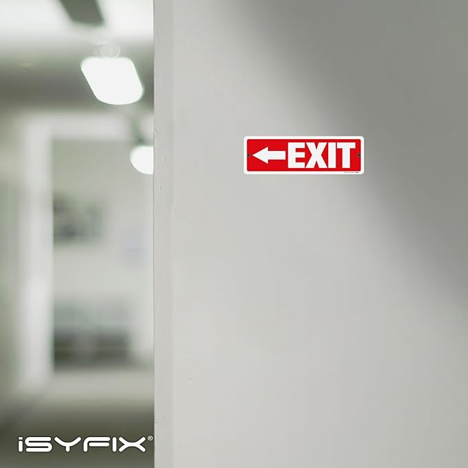 iSYFIX Exit Signs 12 Pack 12x4 Inch - Image 6